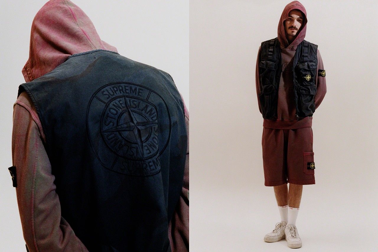 Stone island shop supreme gilet